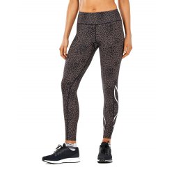 2XU - compression Tights for women Mid-Rise Print Tight - black light pink
