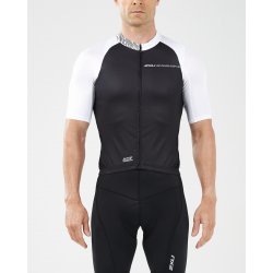 2XU - tricou ciclism barbati Elite Cycle  Jersey - negru alb