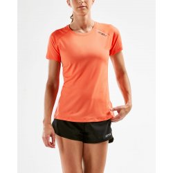 2XU - Technical shirt short sleeve for women GHST short sleeve tee - sorbet orange