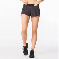 2XU - Pantaloni scurti de alergare pentru femei Light Speed 3" Short - negru Reflectorizant