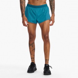 2XU -  Light Speed 3" Short men running shorts - Oceanside blue reflective