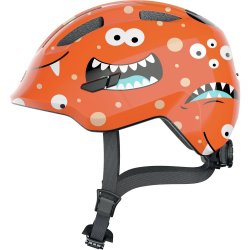 Abus - bike helmet for kids Smiley 3.0 - intense orange multicolored monsters black
