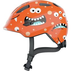 Abus - bike helmet for kids Smiley 3.0 - Orange Monster pattern
