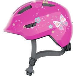 Abus - bike helmet for kids Smiley 3.0 - Pink Butterfly