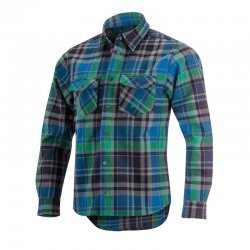 Alpinestars - Long Sleeve Sport Shirt Slopestyle with waterproof and wind protection - Tartan blue