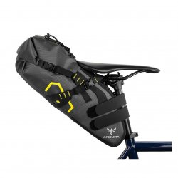 Apidura - bike bag under the saddle holding, Expedition Saddle Pack 14 liters - gray black yellow