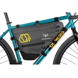 Apidura - bike frame bag Expedition Full Frame Pack 6liters - gray black yellow
