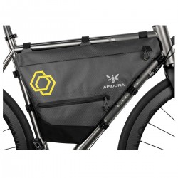 Apidura - bike frame bag Expedition Full Frame Pack 12 liters - gray black yellow