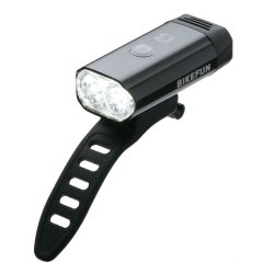 Bikefun - Lumina bicicleta fata (far fata), Glare 400,  incarcare USB, 2 Leduri - negru
