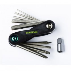 Bikefun - Multifunctional tool for Bicycle Bicycle repairs Tool BF Gadget - 10 functions