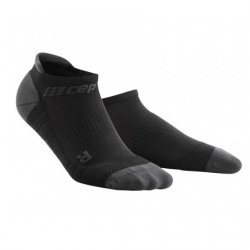 CEP women's compression socks above ankle 8cm Low Cut Ultralight socks - black grey