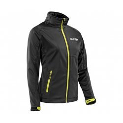 CEP - cold or windy weather thermal Jacket for women Brand Softshell - Black Lime Green 