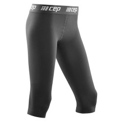 CEP - short compression 3/4 tights for women Ski 3/4 Base Tights - black