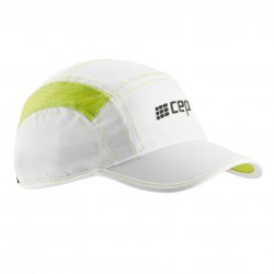 CEP - unisex running cap Brand Run Cap - White Lime Green