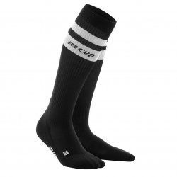CEP - Compression Socks for women 80`s women socks - black white