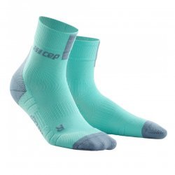 CEP - women's compression socks 16 cm, short socks 3.0 - ice green gray