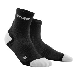 CEP - sosete medii de compresie 16cm pentru femei Ultralight Short Socks - negru gri