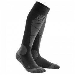 CEP - women's Ski Thermo Merino Socks - black deep gray anthracite