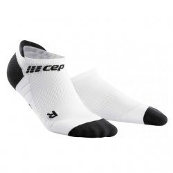 CEP - Compression Socks for men under the ankle design 6cm No Show 3.0 - white black gray