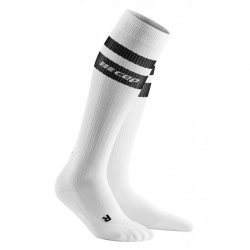 CEP - Compression Socks for men 80`s men socks - white black