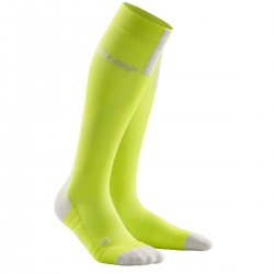 CEP - Compression socks for men Running 3.0 men socks - lime yellow light gray