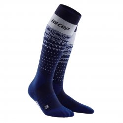 CEP - ski long Socks for men Ski Thermo Merino Socks - dark blue gray