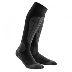 CEP - women's Ski Thermo long Socks - black gray