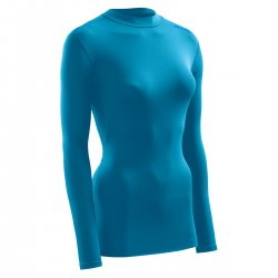 CEP - women compression shirt cold weather long sleeves Winter Wingtech Long Sleeve - electric blue