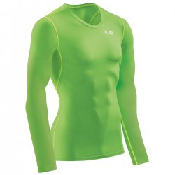 CEP - men compression shirt long sleeves Winter Wingtech Long Sleeve - viper green