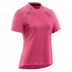 CEP - tricou alergare cu maneci scurte pentru femei Run Shirt Short Sleeve - roz intens