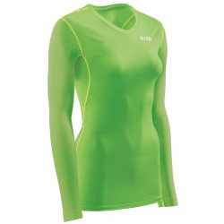 CEP - women compression shirt long sleeves Winter Wingtech Long Sleeve - viper green