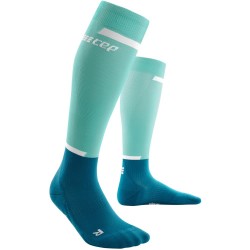 CEP - Compression calf Socks for women The Run Compression W Socks Tall - petrol dark blue light blue