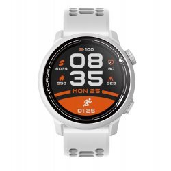 Coros Pace 2 - ceas GPS sport premium cu curea alba de silicon