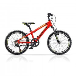 Cross - MTB bike for boys, 20 inch, aluminum Cross Speedster 20 - red black