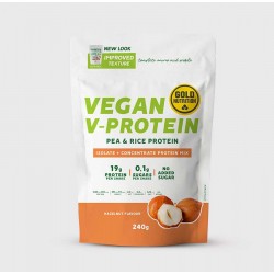 Gold nutrition - Pudra proteica vegetala Protein V, aroma alune de padure - 240g