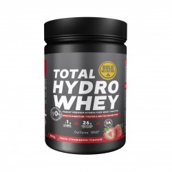 Gold nutrition - protein powder Total Hydro Whey, strawberries flavor - bottle 900 g