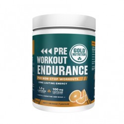 Gold nutrition - pudra energie pre-workout endurance, aroma potocale - cutie 300 g