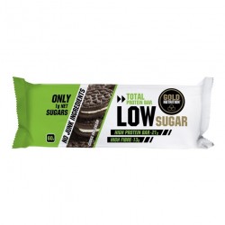 Gold nutrition - baton proteic dietetic protein bar low sugar, aroma biscuiti - 60gr