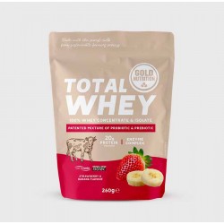 Gold nutrition - protein powder pack Total Whey - strawberries and banana flavor 260G