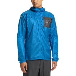 Haglofs - men wind jacket L.I.M Shield Hood Men Nordic - blue magnetite gray