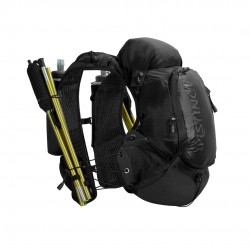 Instinct - Trail vest for running Eklipse 12L Black Edition + 2 hydration pockets HydraPack 600ml