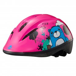 Merida - bike helmet for kids Bear helmet - electric pink blue