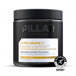 Pillar Performance - supliment alimentar sistem imunitar Ultra Imune C Immunity support powder (New formula), aroma fructe tropicale - borcan pudra 200g