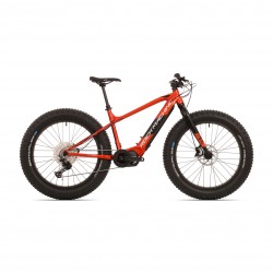 Rock Machine Avalanche e70-26 - bicicleta electrica Fatbike - portocalie-argintiu