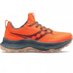 Saucony Endorphin Trail - men sport shoes - Campfire Story Orange black gray