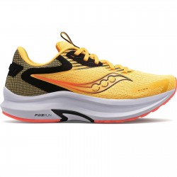 Saucony - men running shoes Axon 2 - Vizigld yellow Vizired orange black white