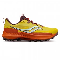 Saucony - pantofi alergare pentru barbati Peregrine 13 - galben portocaliu Arroyo maro