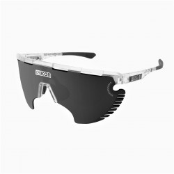 Scicon Sports - ochelari de soare AeroWing Lamon, categoria F-3 - ram alb lucios Crystal - lentile Multimirror gri argintiu