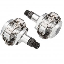 Shimano - MTB bike pedals PD-M505-L, SPD pedals, without reflectors - silver