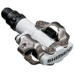 Shimano - MTB bike pedals PD-M520W SPD pedals, without reflectors - white